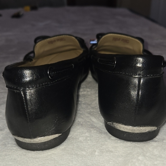 Michael Kors Sutton Black Moccasins Leather Slip-On Designer Staple Quiet Luxury - Picture 5 of 11